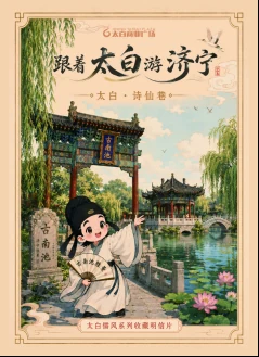 跟着太白游济宁明信片二